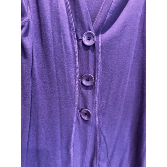 Barbara Lesser Women's Longline Button Up Tank Cardigan Adjustable Size Medium‎ - Picture 8 of 9